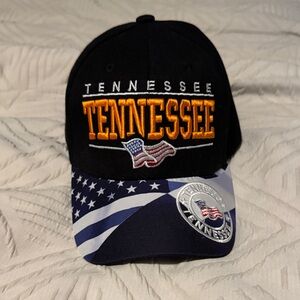 Tennessee Black and Blue Cap with American Flag